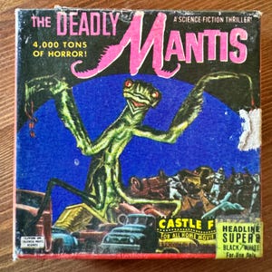 The Deadly Mantis - Vintage Super 8mm B&W Film from Castle Films. 1957