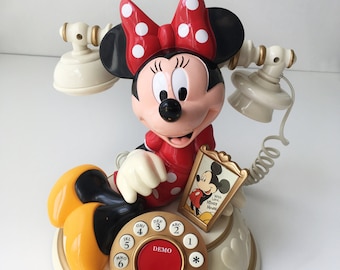 Disney Minnie Mouse Retro Talking Landline Telephone 1990s Vintage Excellent Condition
