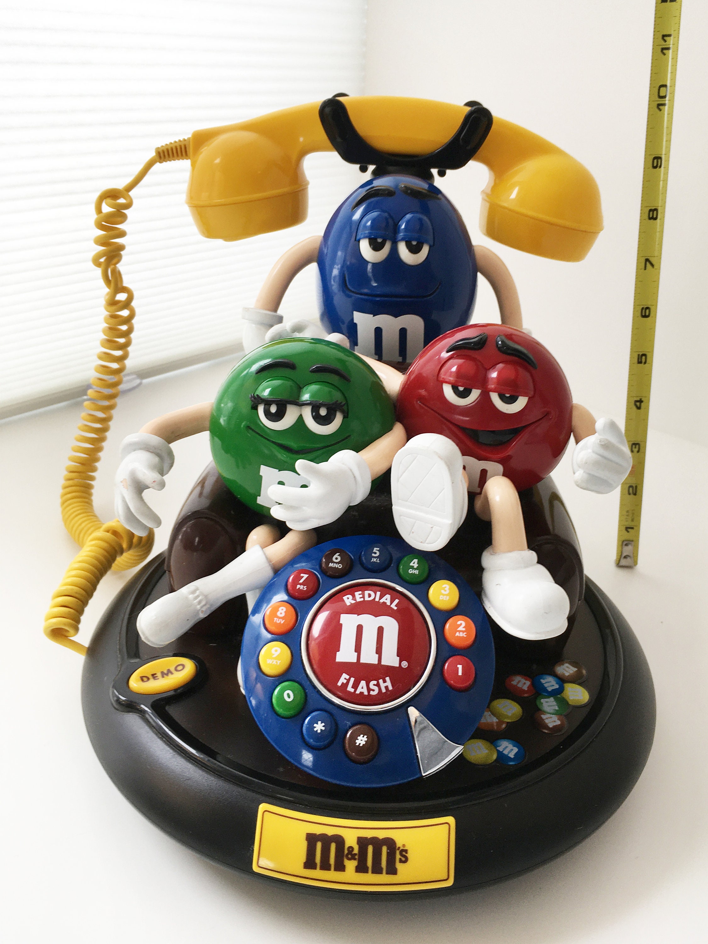 M&M's フラッシュ電話 Vintage M&M's ANIMATED Talking Light-Up TELEPHONE Phone Red Green