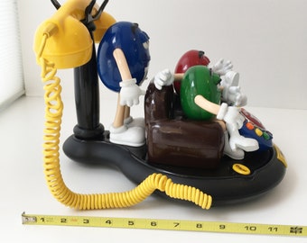 Vintage 1980s M&M Animated Talking Telephone From Lesada Arts