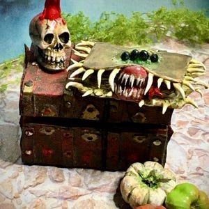 1:12th Monster Book of Monsters gift for Harry Potter fans, all hand sculpted clay, for wizard,witch dolls house or spooky miniature scene