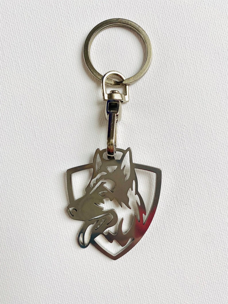 Alsatian Dog Keychain, Dog Keychain, Pet Key Chain, Stainless Steel Key Chain, Alsatian Animal, Dog Bag Charm, Dog Jewelry, Dog Lover Gift image 6