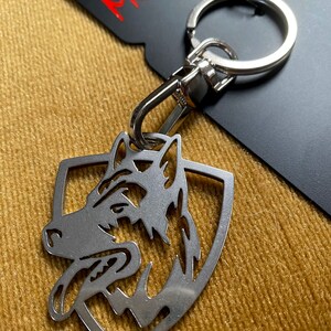 Alsatian Dog Keychain, Dog Keychain, Pet Key Chain, Stainless Steel Key Chain, Alsatian Animal, Dog Bag Charm, Dog Jewelry, Dog Lover Gift image 3