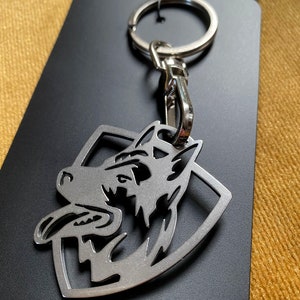 Alsatian Dog Keychain, Dog Keychain, Pet Key Chain, Stainless Steel Key Chain, Alsatian Animal, Dog Bag Charm, Dog Jewelry, Dog Lover Gift image 2