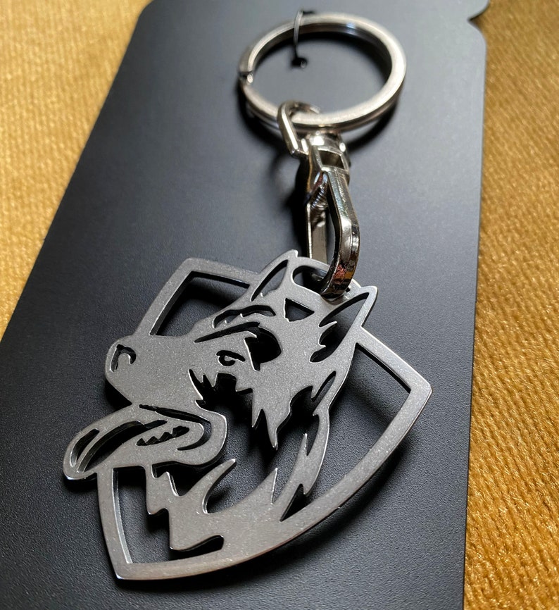 Alsatian Dog Keychain, Dog Keychain, Pet Key Chain, Stainless Steel Key Chain, Alsatian Animal, Dog Bag Charm, Dog Jewelry, Dog Lover Gift image 2