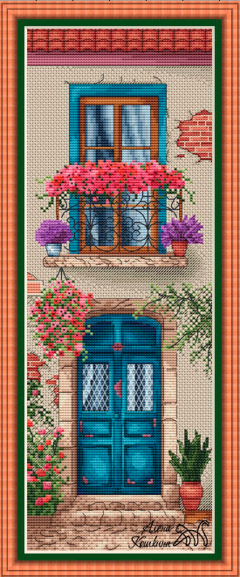 Cross Stitch Pattern PDF canvas embroidery pattern | Etsy