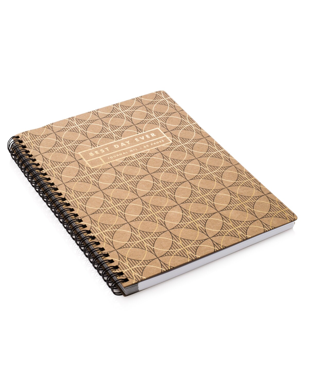 Letterpress Gold Foil Notebook, Circles - Etsy