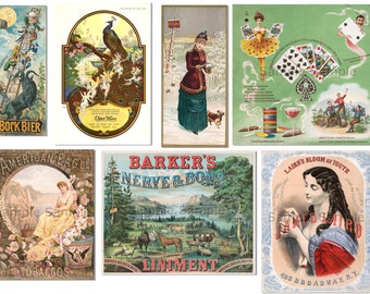 Vintage Werbung Collage Sheet Digitaler Download druckbare Gruppe 2