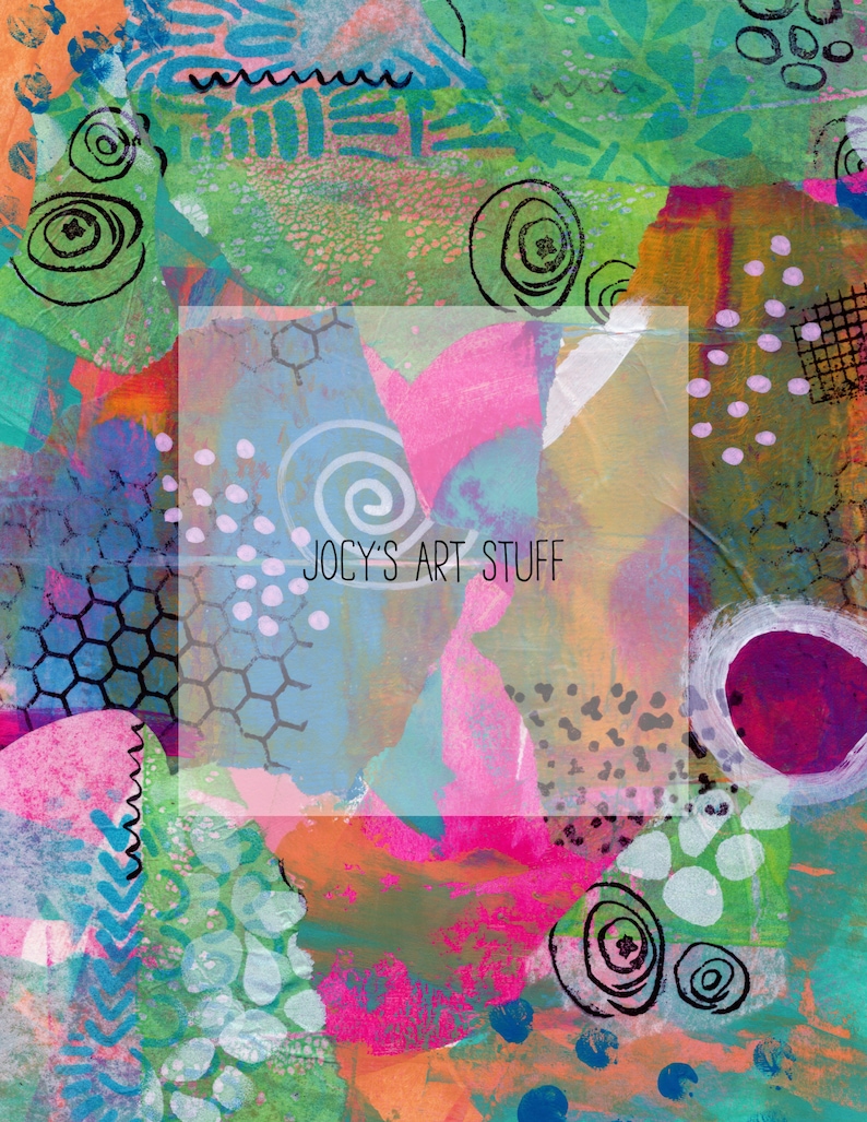 Mixed Media Collage Backgrounds Hand Made Backgrounds Etsy