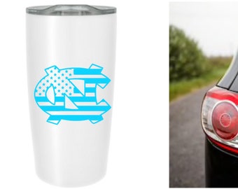 Carolina Tar Heels Sticker for skateboard luggage laptop tumblers car