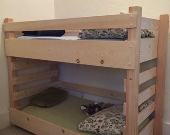 幼児用二段ベッド DIY プラン (拡張サイズ - IKEA 63 インチ