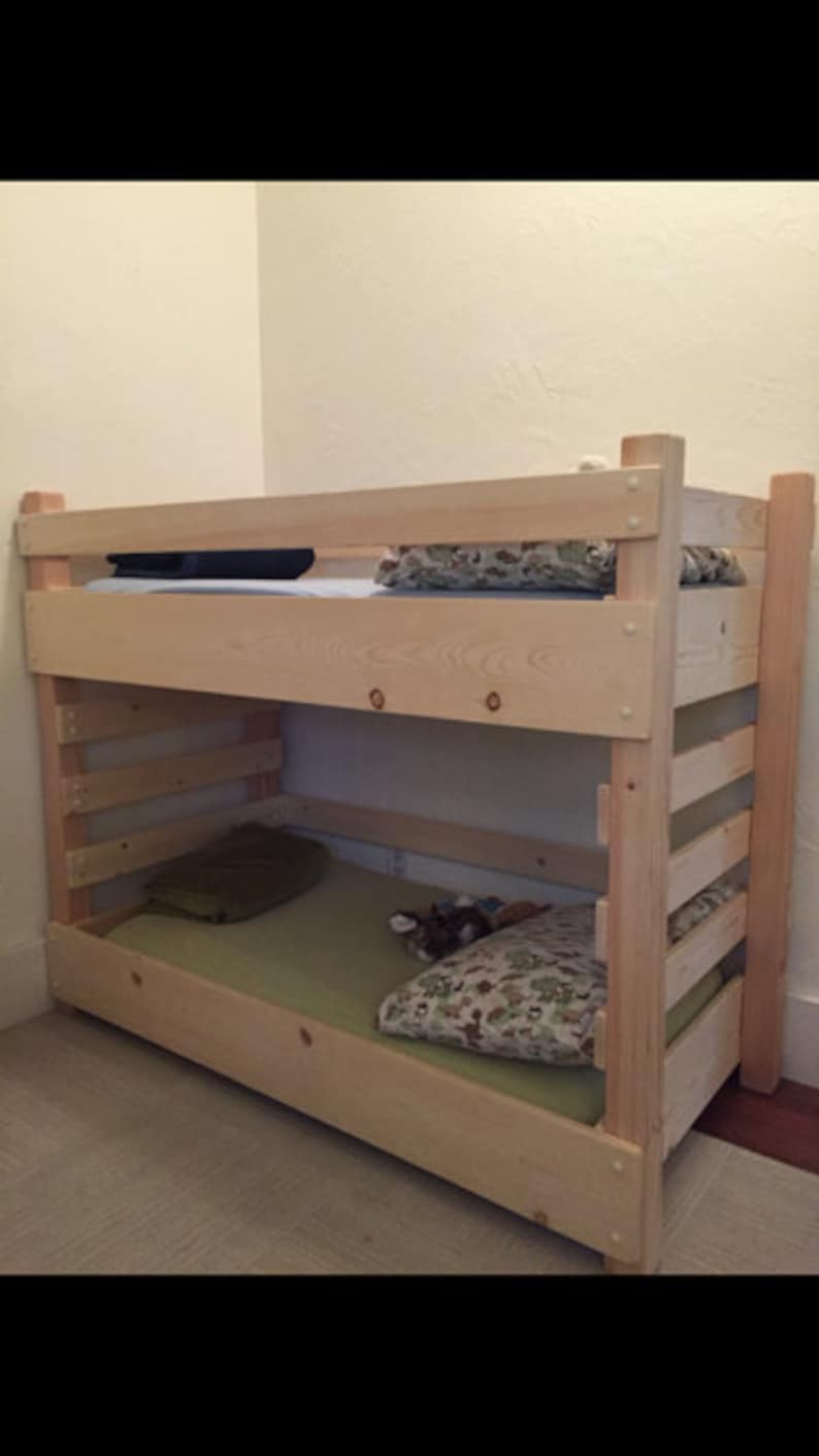 Toddler Bunk Bed Do It Yourself DIY Plans fits a Crib Size ...