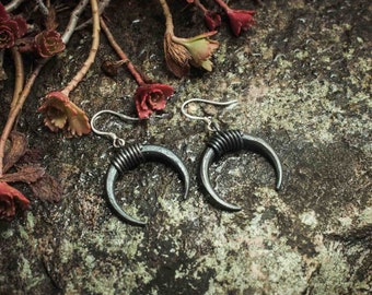 Black Moon Earrings