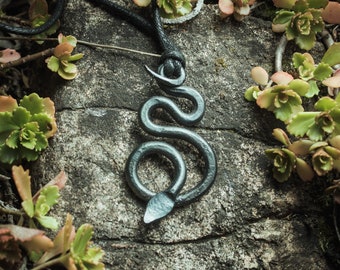 The Nidhögg serpent Viking pendant inspired by norse mythology