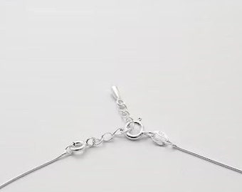 Light Weight Sterling Silver Extender, Necklace Extender, Sterling Silver Link Design Finished With Spring Clasp, Holiday Gift