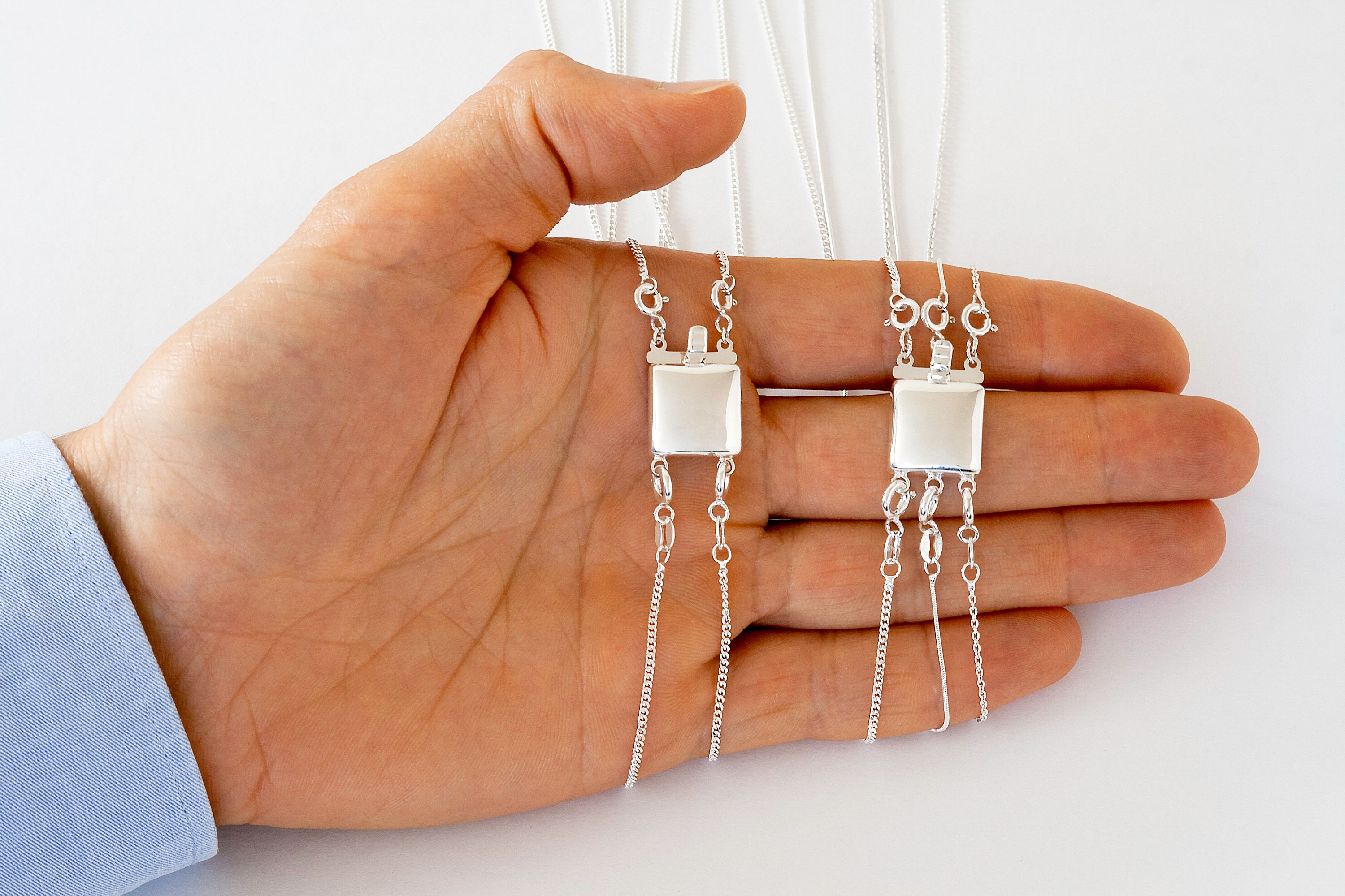 Necklace Separator Clasp Layering Strand Necklace Spacer 925 Etsy