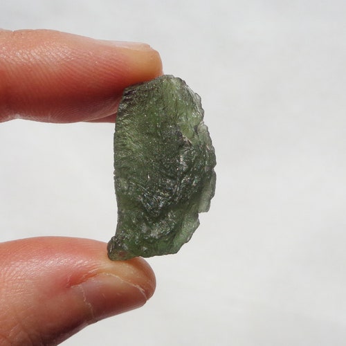 6.6g Moldavite Textite From Czech Republic, Raw Moldavite Crystal, 100% Genuine Moldavite Gemstone, Rough Moldavite Mineral Stone, Meteorite main image 5