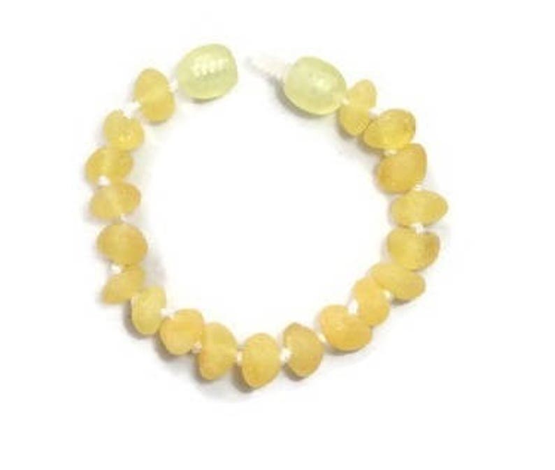 raw amber teething bracelet