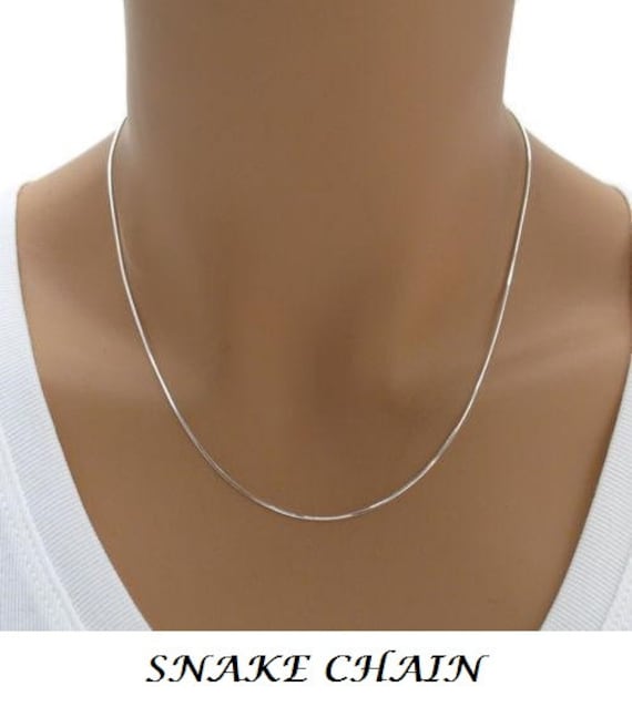 Sterling Silver SNAKE Chain ITALY 925 