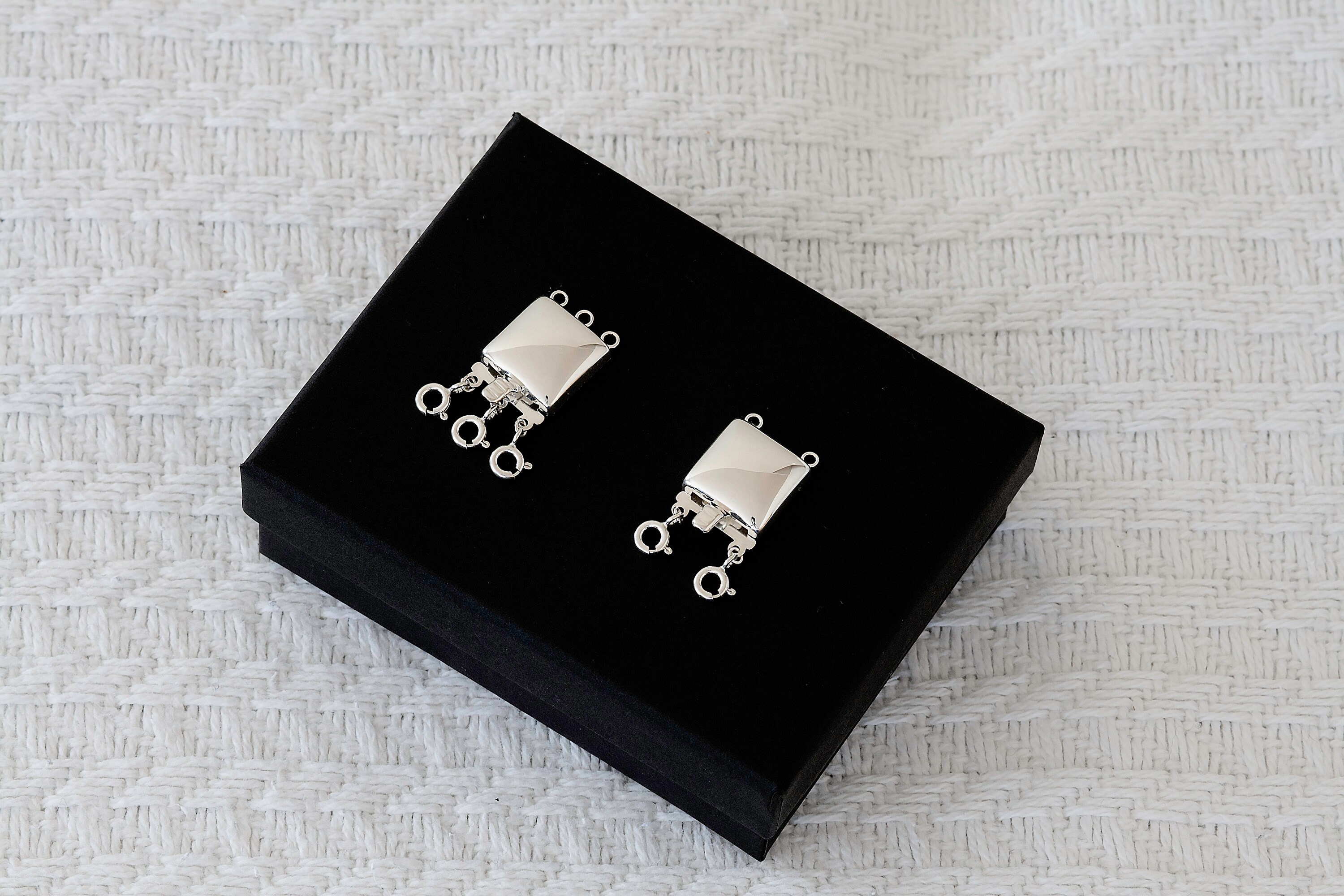 Necklace Separator Clasp Layering Strand Necklace Spacer 925 Etsy