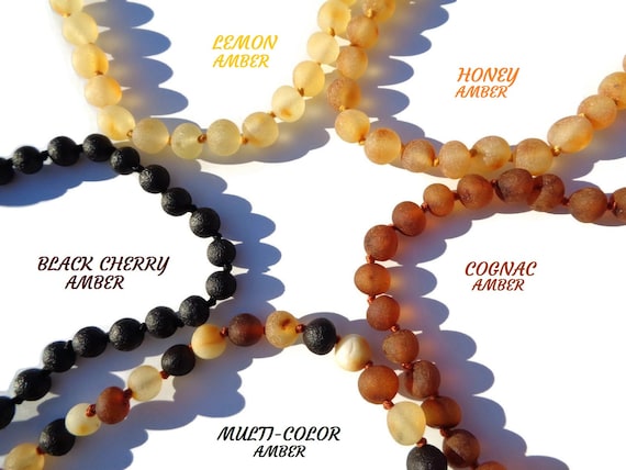 amber teething necklace