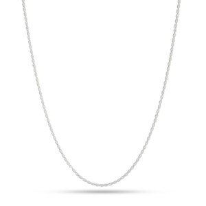 Real Sterling Silver ROPE Chain, Solid 925 Silver Necklace, Italy 925 Silver Pendant Chain, Diamond Cut ROPE Chain 1.2mm-5.6mm Holiday Gift image 3