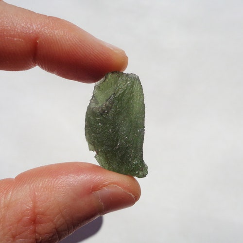 6.6g Moldavite Textite From Czech Republic, Raw Moldavite Crystal, 100% Genuine Moldavite Gemstone, Rough Moldavite Mineral Stone, Meteorite main image 3