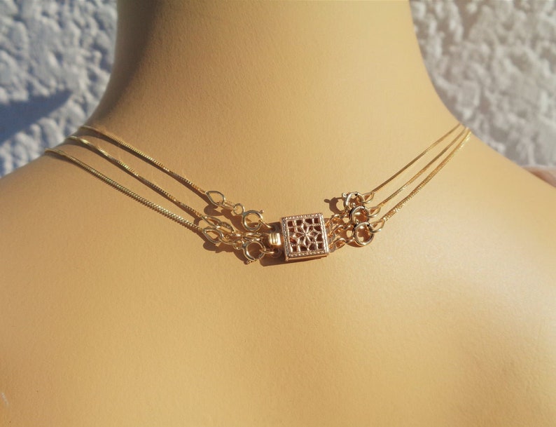 Necklace Separator Clasp Layering Strand Necklace Spacer 14K Etsy