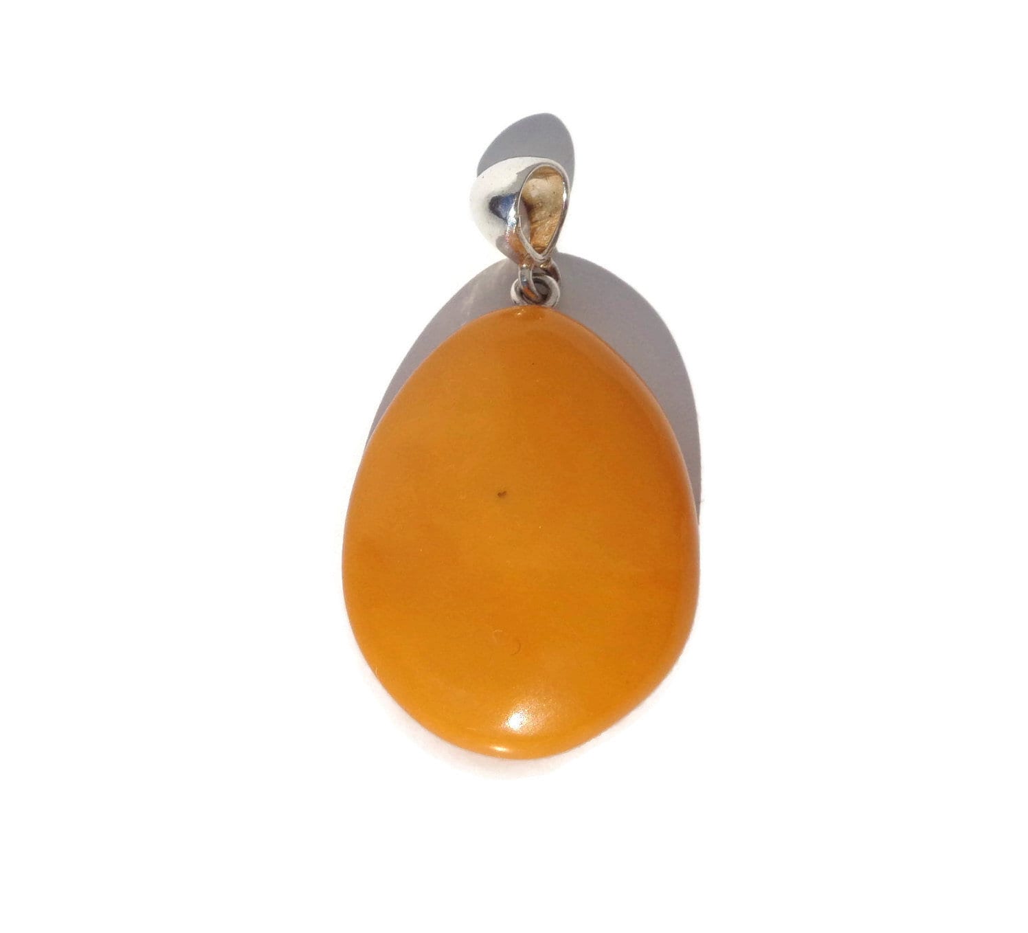 Butterscotch Authentic Baltic Amber Pendant Sterling Silver 925