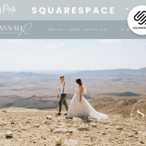 Squarespace Website Template Photography - Squarespace 7.1 Photographer Template - Squarespace Wedding - Website Design - Blog Pixie