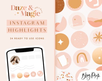 Instagram Highlight Icons Boho - Covers for Instagram Stories - Instagram Highlights Bright Colorful - Instagram Icons - Blog Pixie