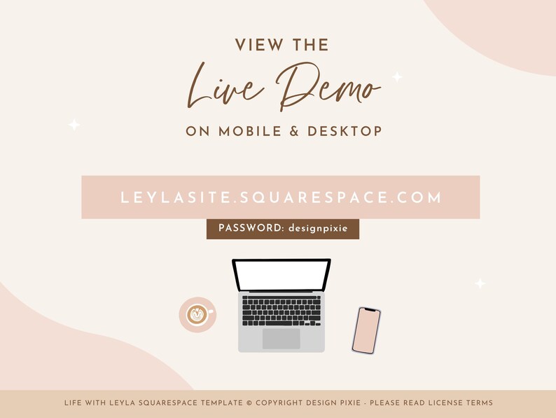 Squarespace Template Coach - Boho Squarespace Website Design - Squarespace 7.1 Theme - Squarespace Store Blog Portfolio Podcast Design Pixie image 4