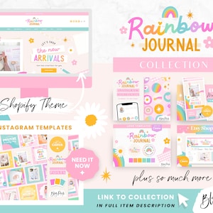 Rainbow Journal collection by Blog Pixie
