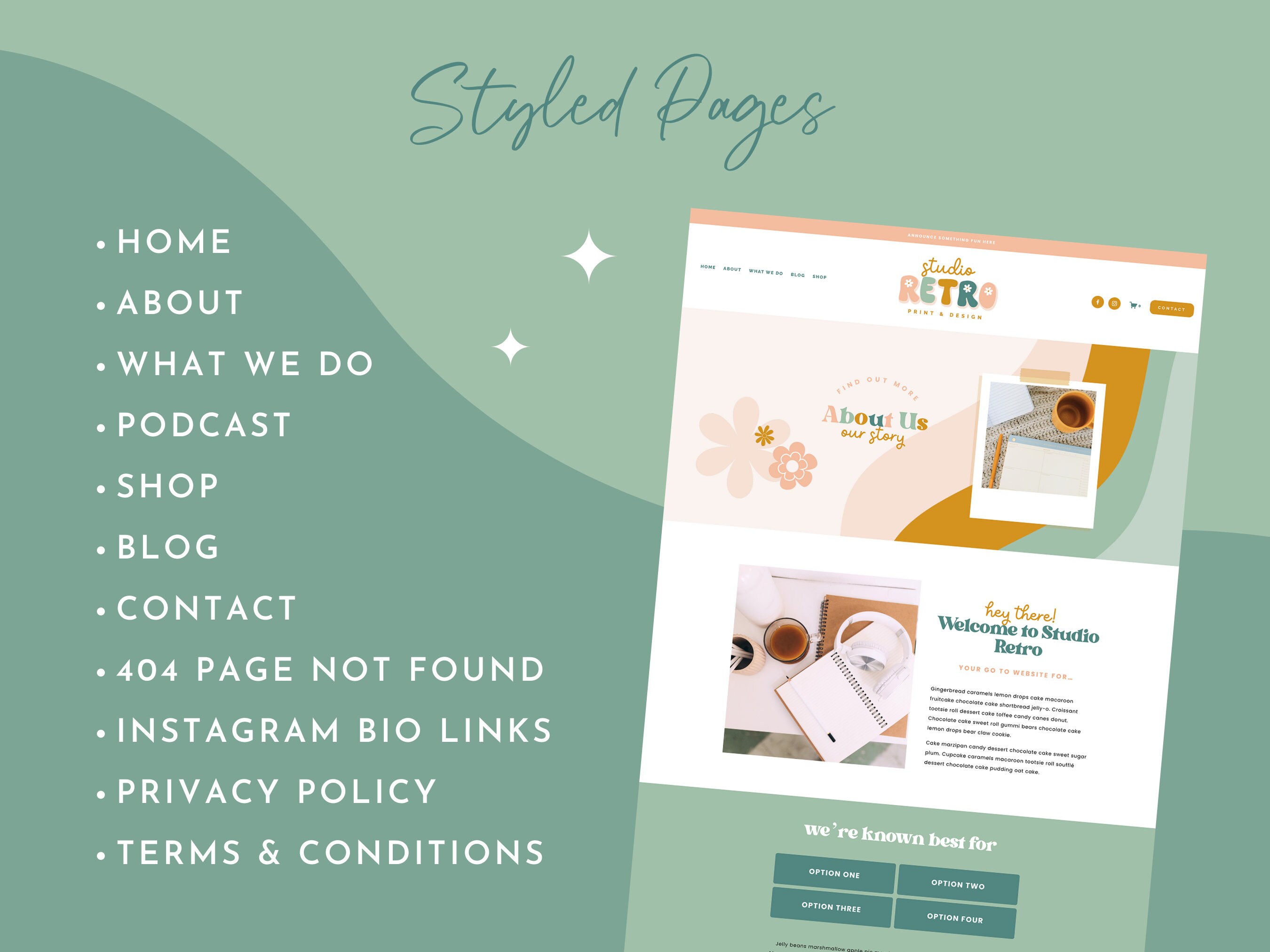 Retro Squarespace Website Template - Coach Business Website Design ...