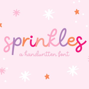 Lettertype hagelslag - handgeschreven monolinelettertype - schattige lettertypen voor Procreate - lettertypen voor Cricut - SVG-lettertypen Instagram - PF01 LV01 PS01 Design Pixie