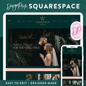 Squarespace Photographer Template - Squarespace Website Photography - Web Design for Photographers - Portfolio Gallery Theme - Blog Pixie