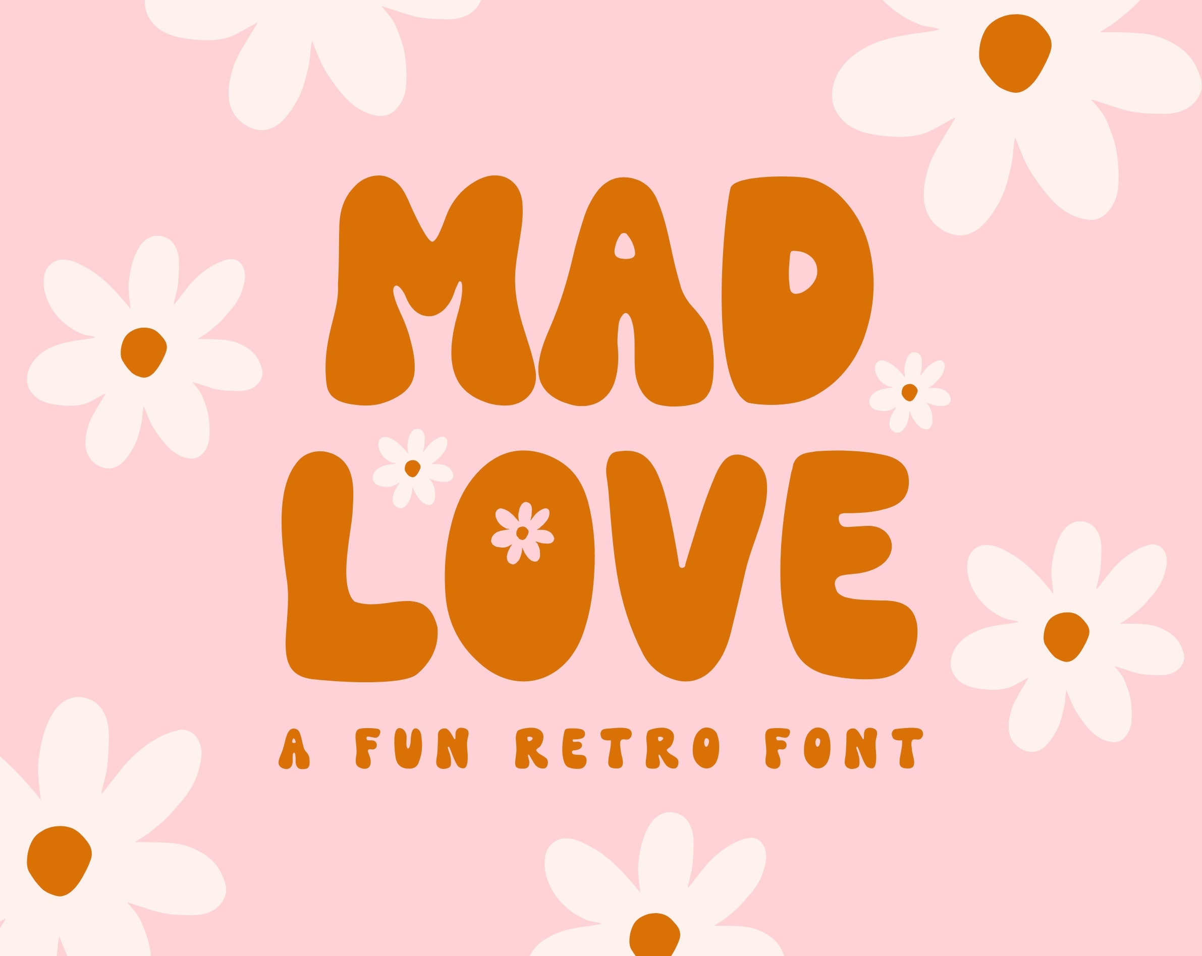 Retro Font for Canva - Groovy Font - Hippie Font - 70s Font - Bubble