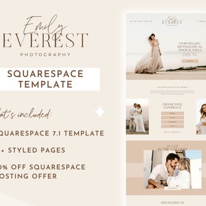 Squarespace template for photographer