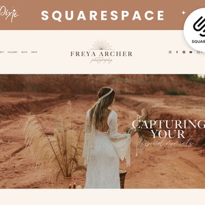 Squarespace Photography Website Template - Squarespace 7.1 - Photographer Web Design - Squarespace Portfolio Gallery Theme - FA01 Blog Pixie