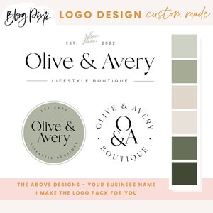 Diseño de logotipos para empresas - Logotipos modernos - Logotipos de países - Pequeñas empresas - Logotipos de boutiques - Kit de marca - Diseño de logotipos elegantes OA01 Blog Pixie
