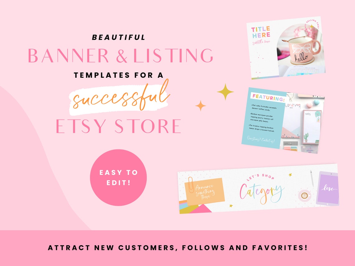 Etsy Shop Banner Kit Canva Etsy Banner Templates Etsy Etsy Australia