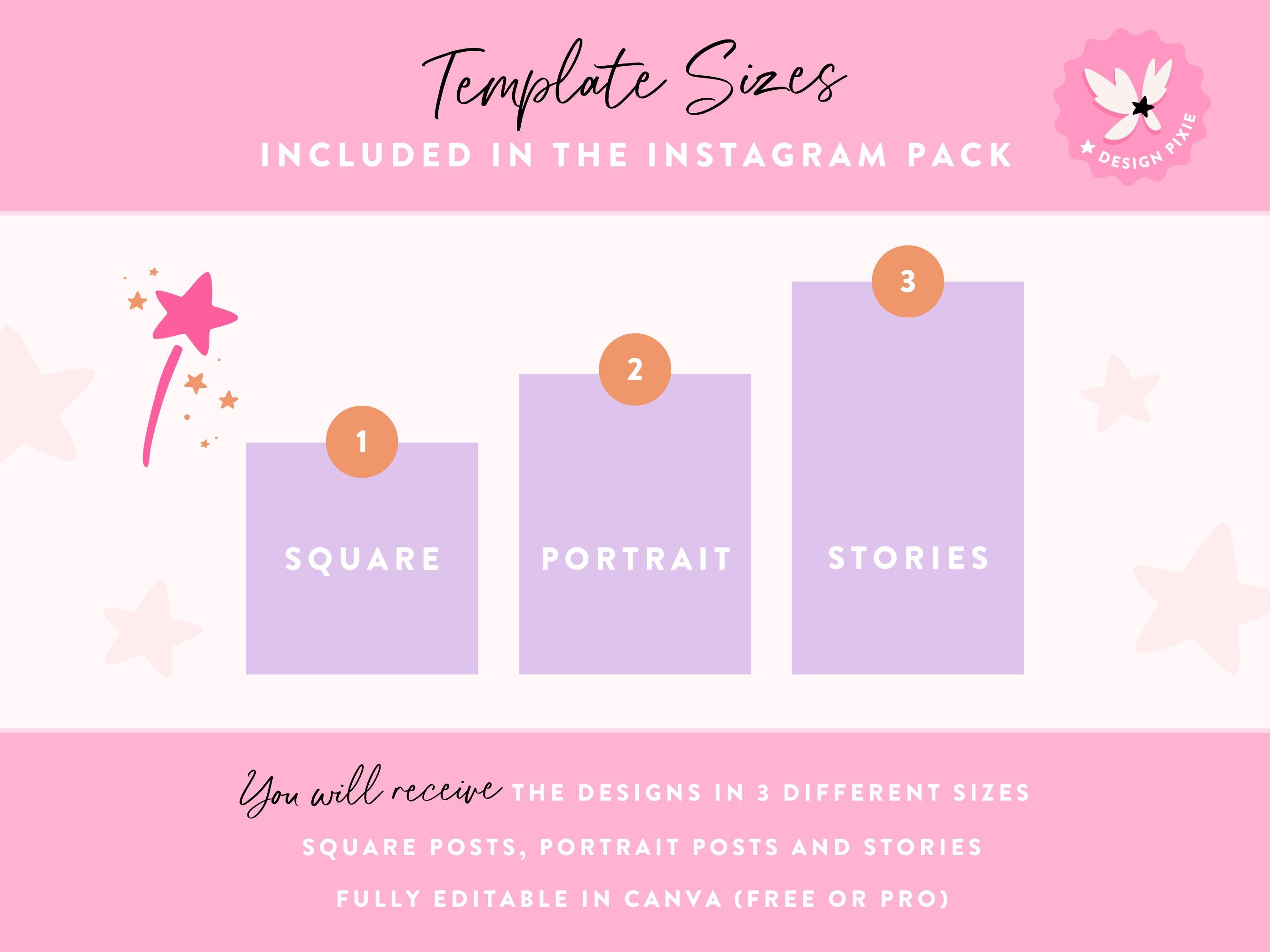Instagram Post Templates Canva - Quotes for Instagram - Creative Instagram  Templates - Canva Designs - Fun Bright Instagram SJ01 Blog Pixie - Etsy, image size:2700x2025