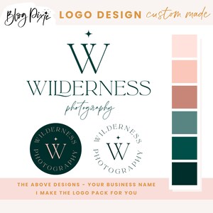 Fotografie Logo Design - Wasserzeichen - Modernes Fotografen Branding - Fotografen Logos - Luxus Logo - Visitenkarte - Blog Pixie