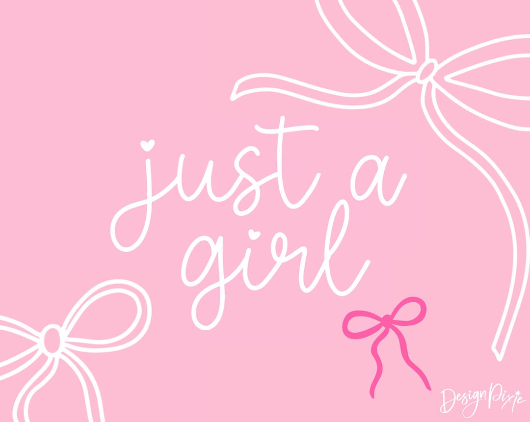Just A Girl Font - Cute Handwritten Script Fonts With Hearts - Feminine ...