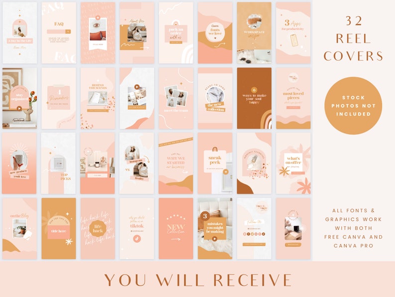 instagram reel cover template canva