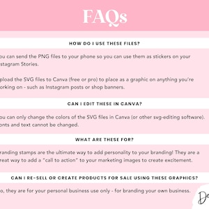 Coquette Aesthetic Branding Stamps - Marketing Graphics - SVG PNG Call