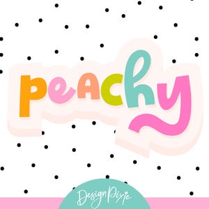 Peachy Font - Fet handskriven displayfont - Chunky Standout-font för citat, logotyper, förpackningar - CF01 - Design Pixie