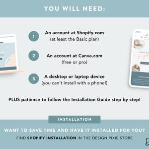 Shopify Theme for Kids Baby Boutique - Shopify Website Template - Blue Canva Banners - Online Boutique - BR01 - Design Pixie image 9