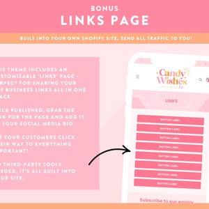 Pink Shopify Theme - Ecommerce Boutique - Pretty Shopify Website Template with Sparkles - Party Candle Shop Branding - CW01 - Design Pixie image 8