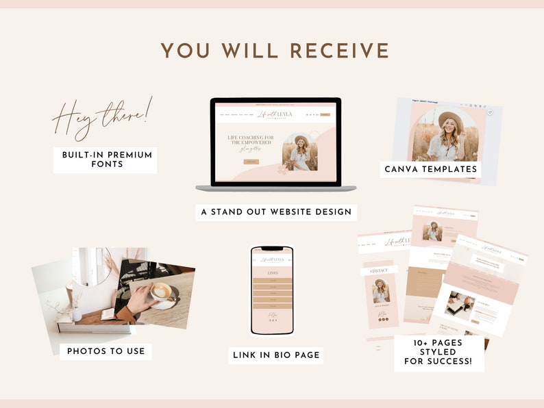 Squarespace coach website template